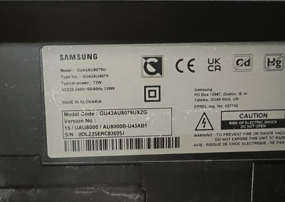 Телевизор Samsung 43