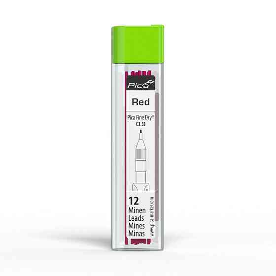 Запасні стержні PICA 7031/SB Fine Dry червоний 0,9мм, 12шт Одеса