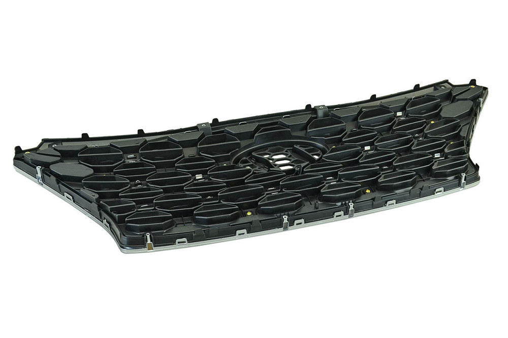 Решітка Хюндай Santa Fe 4 TM (2018-2021) дорест хромована під камеру радіатора Мукачево - фото 1