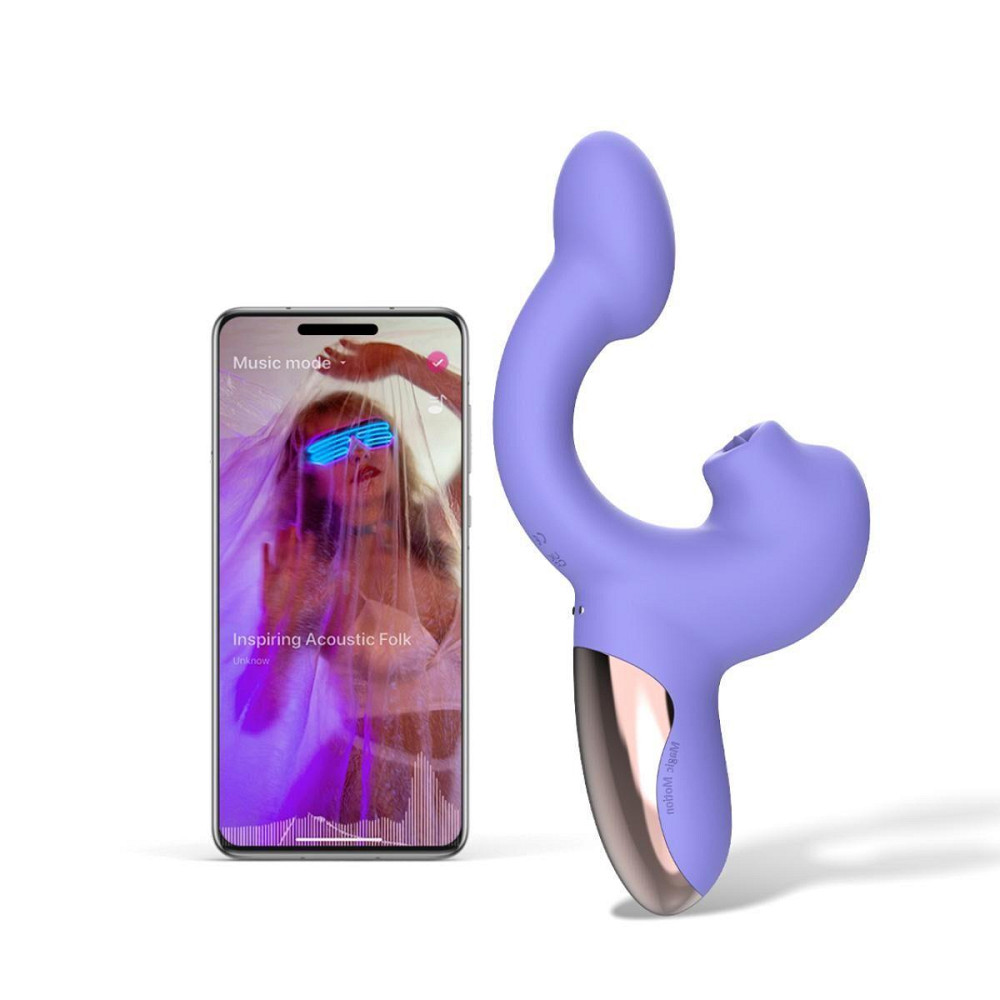 Смарт-вібратор Magic Motion Ponder Purple, подвійна стимуляція, віброяйце+язичок для клітора Sex Aura Київ - фото 3