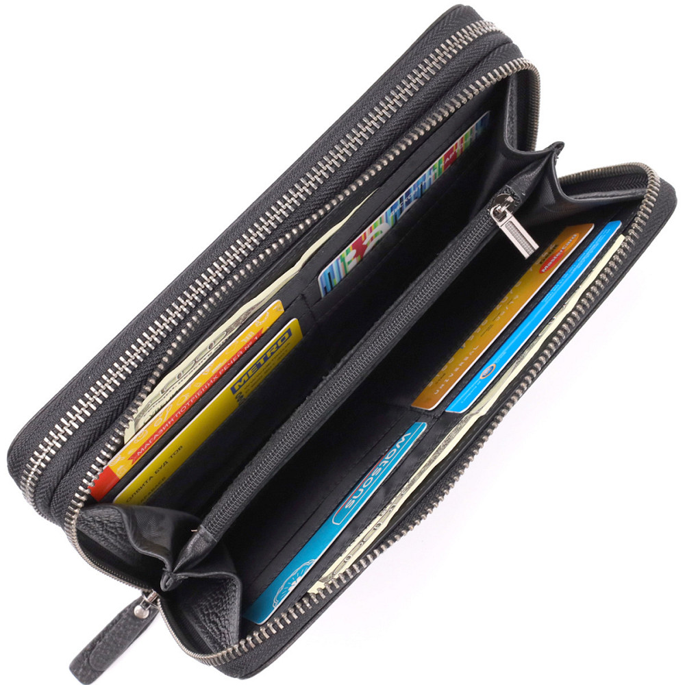 Интересный мужской клатч из натуральной кожи Черный (Vintage) Киев - изображение 2