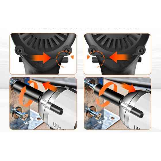 Гайковерт аккумуляторный ударный Litheli бесщеточный питание от павербанка + Power Bank Litheli 20000mAh 45W Киев