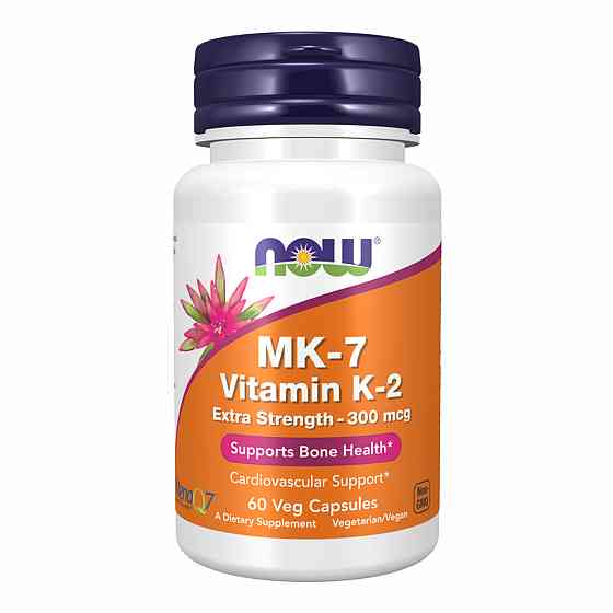 Витамин К-2 ( МК-7) NOW Vitamin K2 (MK-7) 300mcg - 60 vcaps Киев