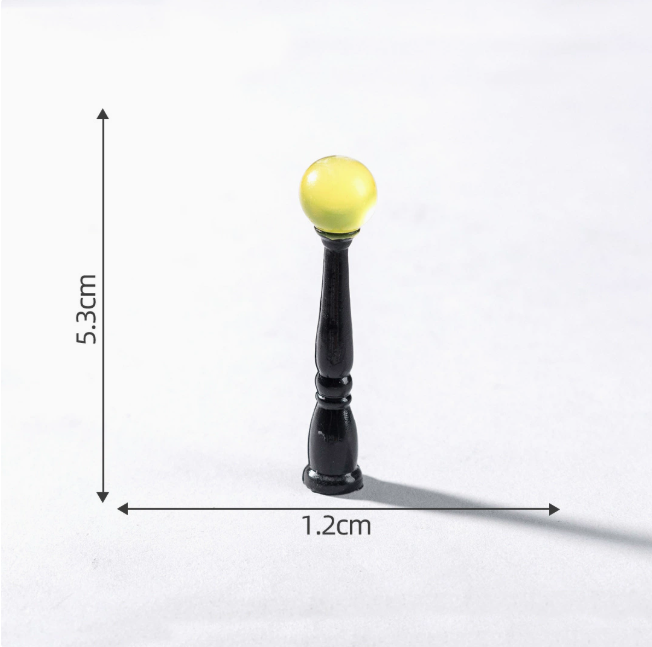 Миниатюрный уличный фонарь для микроландшафта и флрариума, 5.5 см - Декоративная садовая фигурка (светится в темноте) 2 Одесса - изображение 1