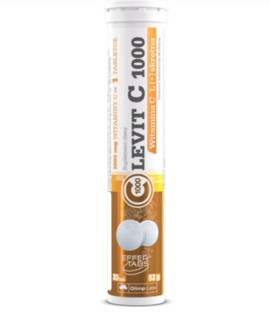 Вітамін C OLIMP Levit C 1000 + Vitamin C (лимон) 20 tabl Луцьк