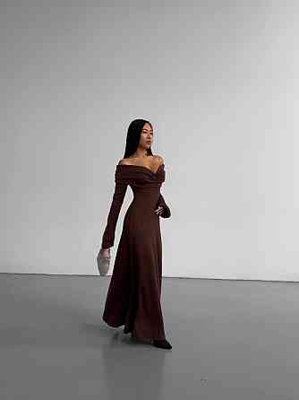 Жіноче вечірнє плаття двостороннє ангора Шоколад Одеса