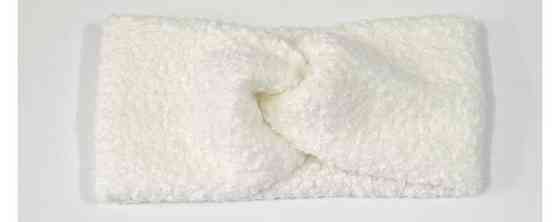 Пов'язка тепла букле біла Київ