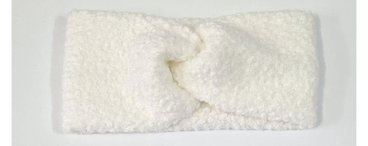 Пов'язка тепла букле біла Київ - фото 1