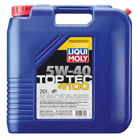 LIQUI MOLY Синтетична моторна олива - Top Tec 4100 SAE 5W-40 20л. Коломия