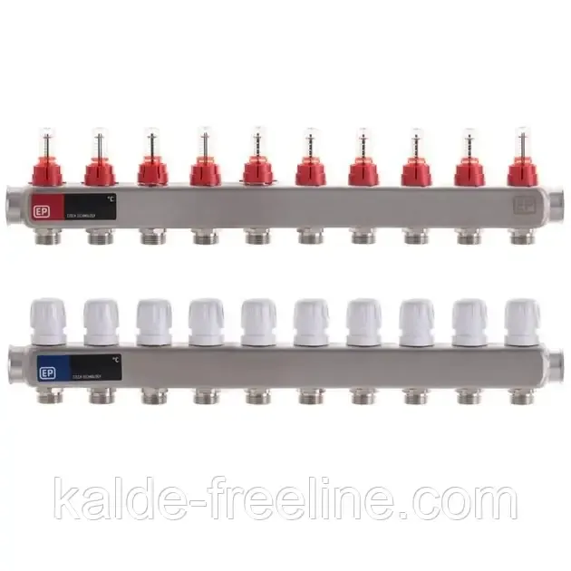 Колектор для теплої підлоги "EUROPRODUCT" на 10 контурів (нержавійка)) Харків - фото 1