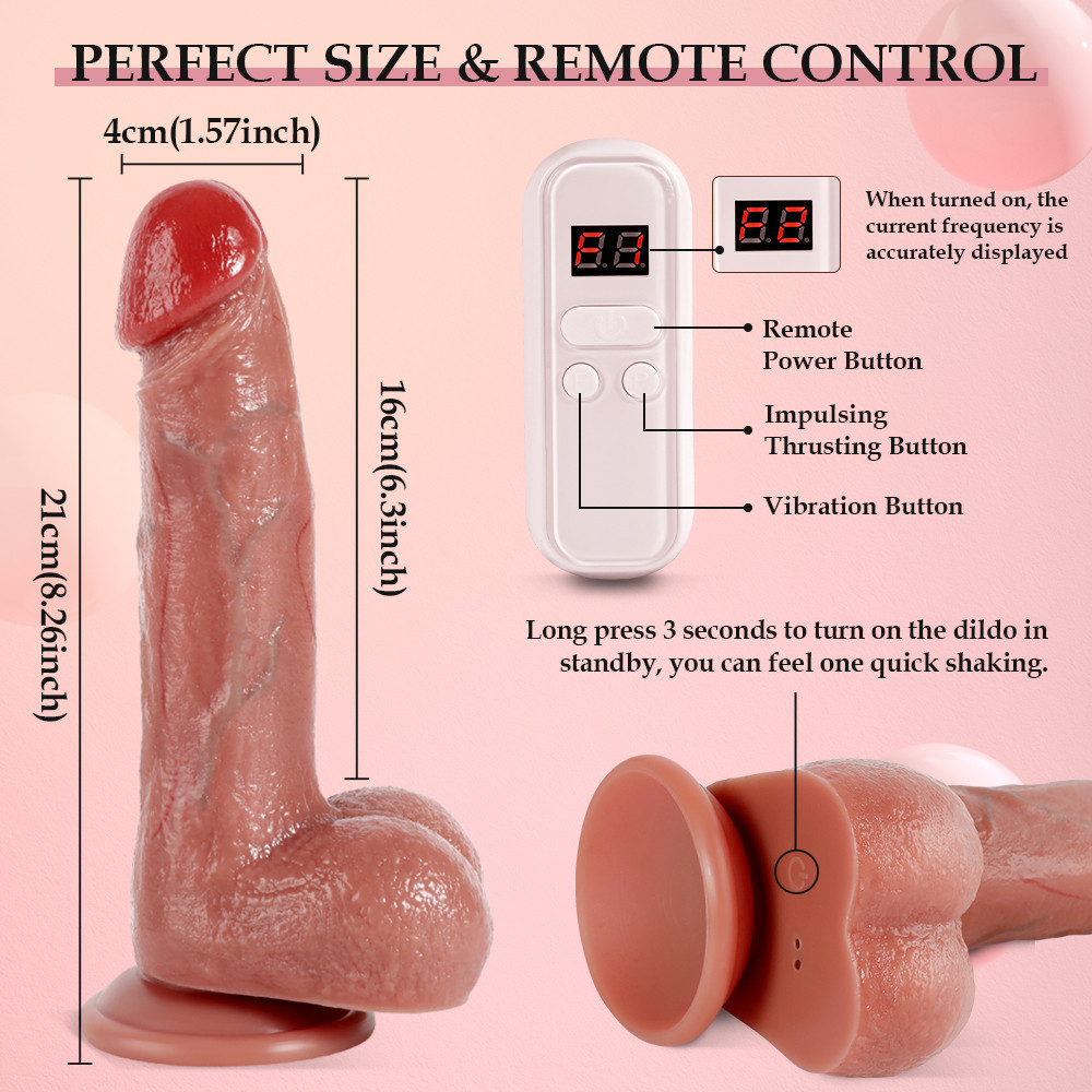 Реалистичный вибратор с фрикциями “RealFeel Remote Master”, с пультом ДУ Sex Aura Киев - изображение 6