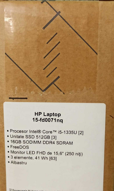 HP 15-fd0071nq (BD9Q7EA)  / 15.6" IPS/ i5-1335U/ 16GB/ SSD 512GB Київ - фото 1