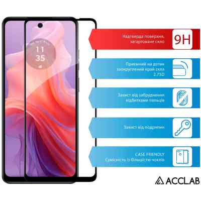 Скло захисне ACCLAB Full Glue MOTO E14 Black (1283126597688) Вінниця