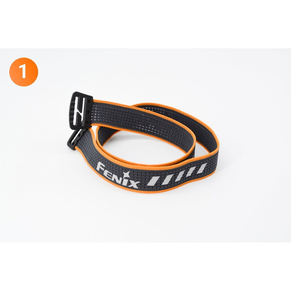 Стрічка для налобних ліхтарів Fenix, одинарна, AFH-03, чорно-помаранчева Київ - фото 11