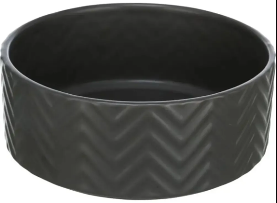 Миска для собак Trixie керамическая 0.4 л 13см черный Винница