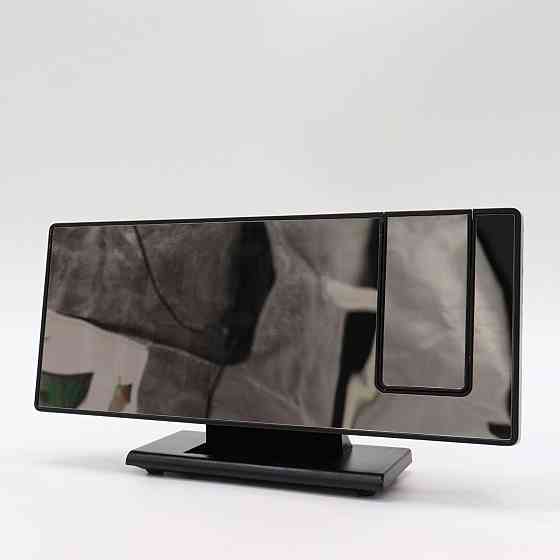 Зеркальные LED часы с проекцией времени, DS-3618LP, Черные / Настольные электронные часы с будильником Киев