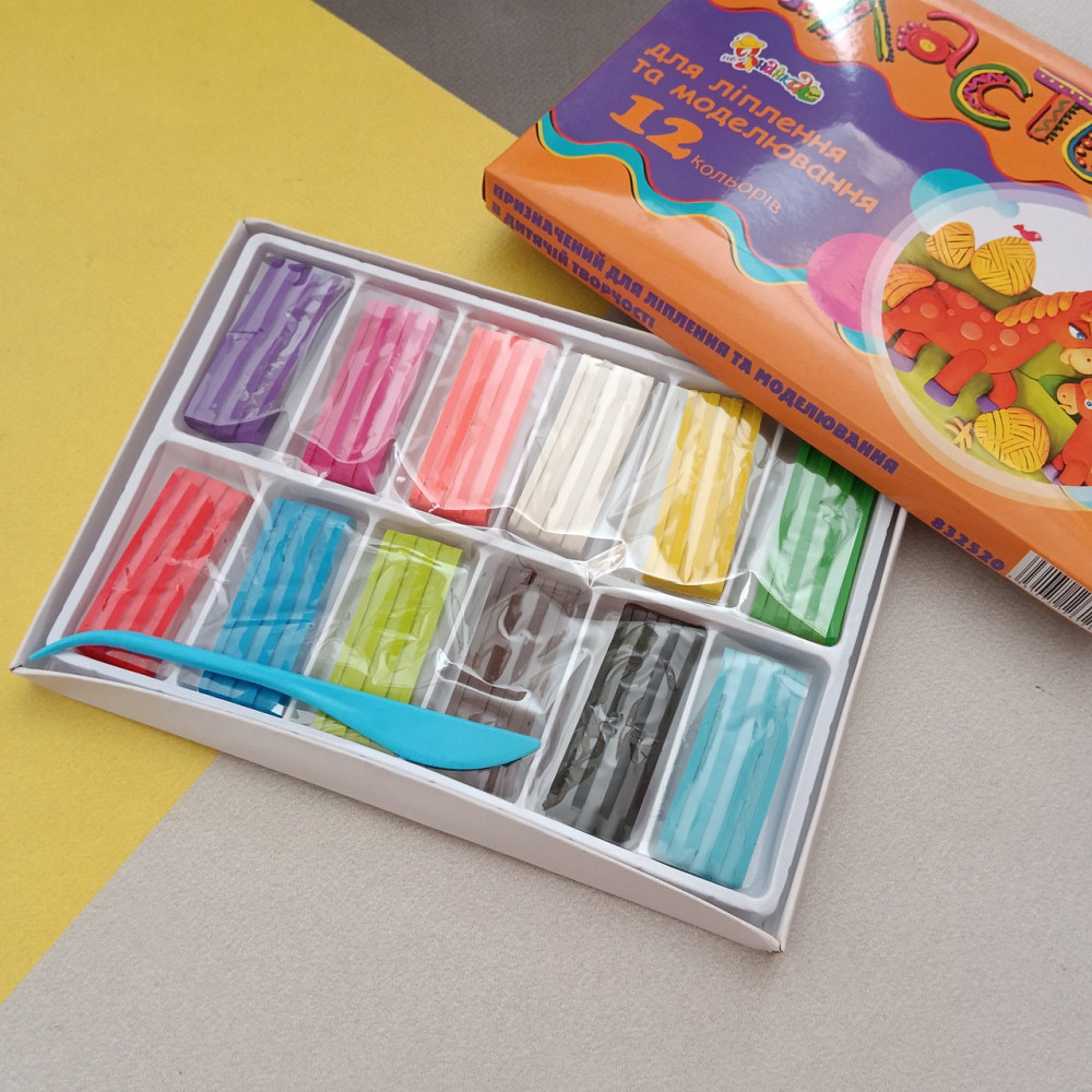 Пластилин 12 цветов Киев - изображение 2
