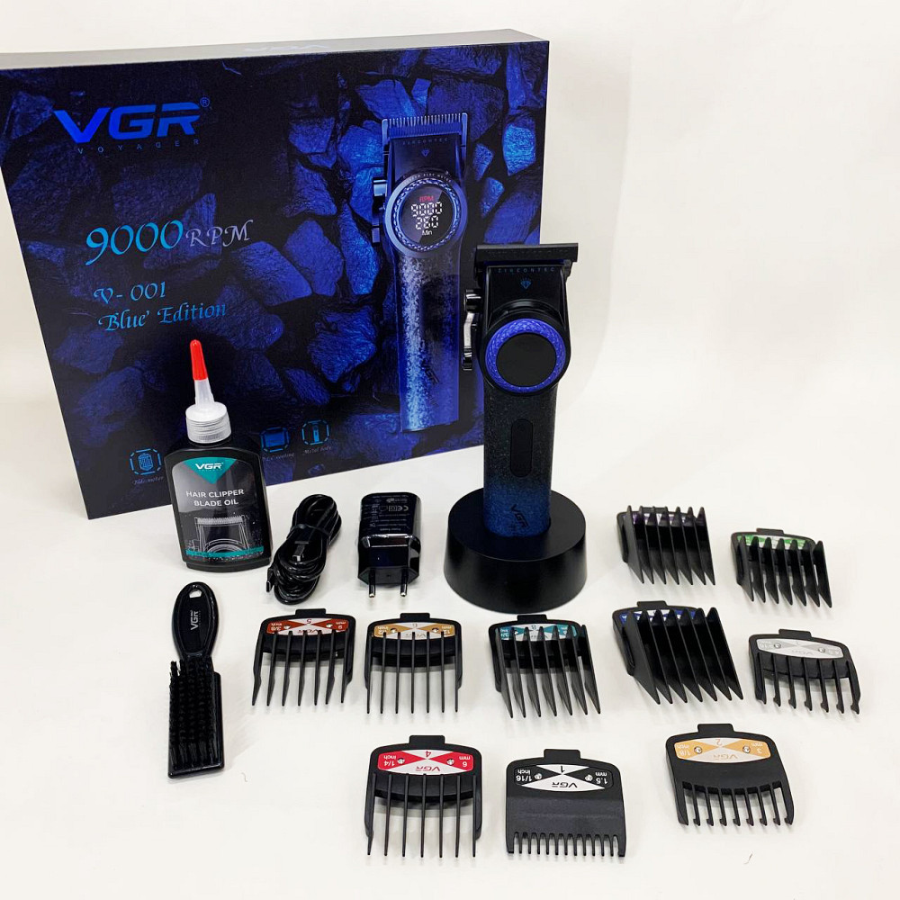 Профессиональная машинка для волос VGR, Аккумуляторная машинка-триммер для стрижки волос AZ-94 Львов - изображение 10