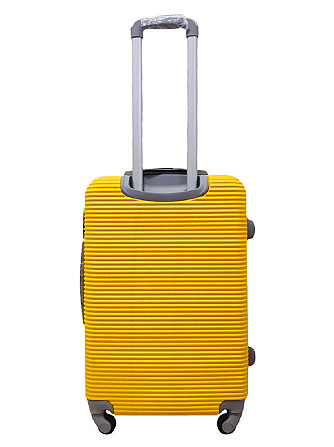 Валіза пластикова MILANO BAG 004 середня жовта Київ - фото 3