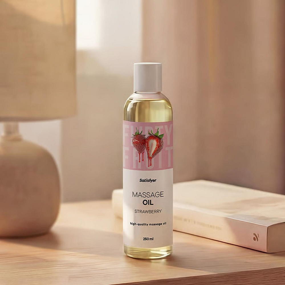 Розпродаж!!! Масажна олія Satisfyer Massage Oil Strawberry 250 мл (термін 30.04.2027) Sex Aura Київ - фото 8
