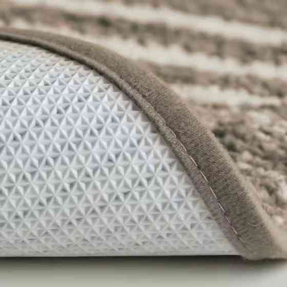 Коврик для ванной и душа коврик для ног в ванную комнату,микрофибра,атискользящий 50х80 см,в полоску Кам'янець-Подільський