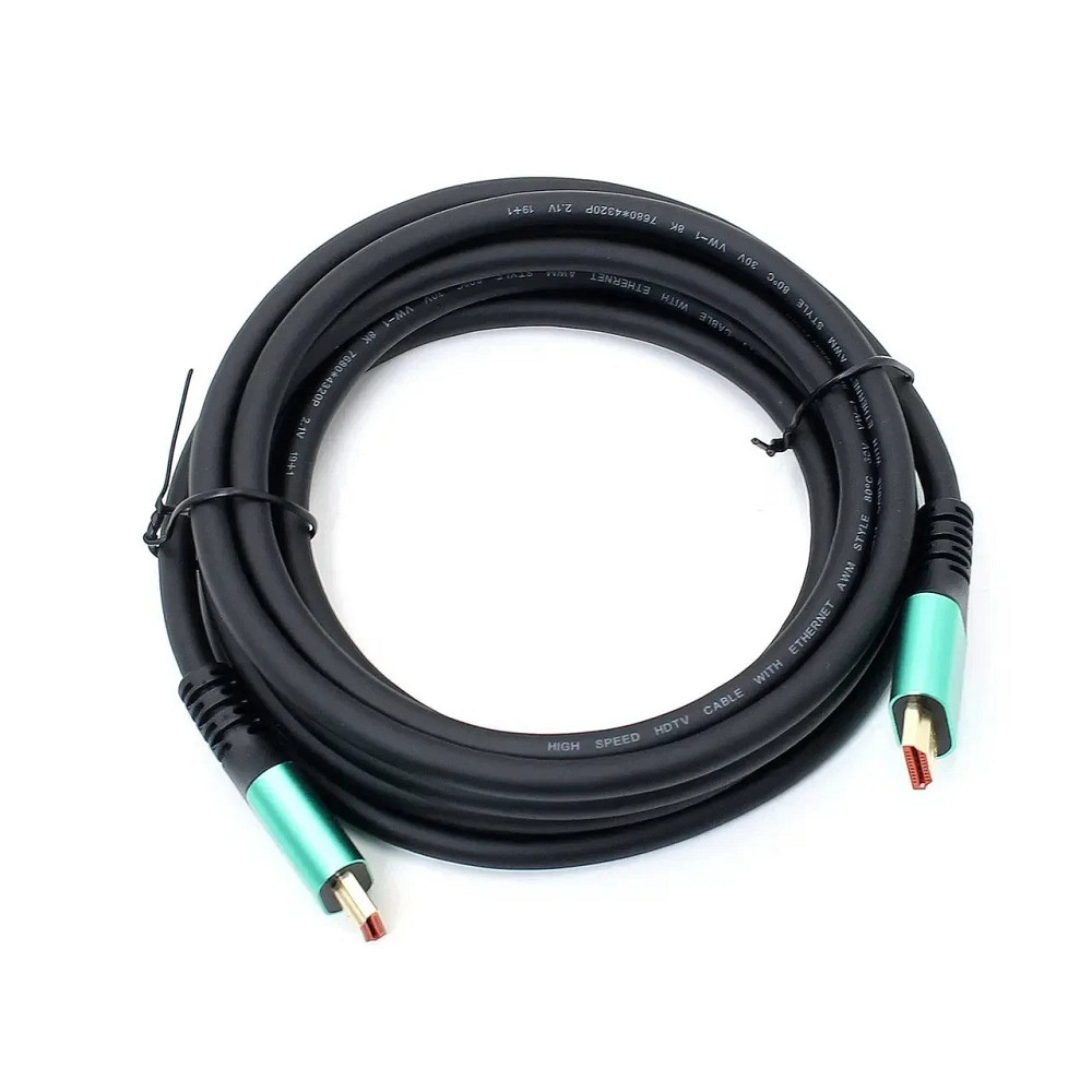 Кабель HDMI-HDMI 3м,версія 2.1,підтримка 8K,48 Гбіт SBR Київ - фото 3