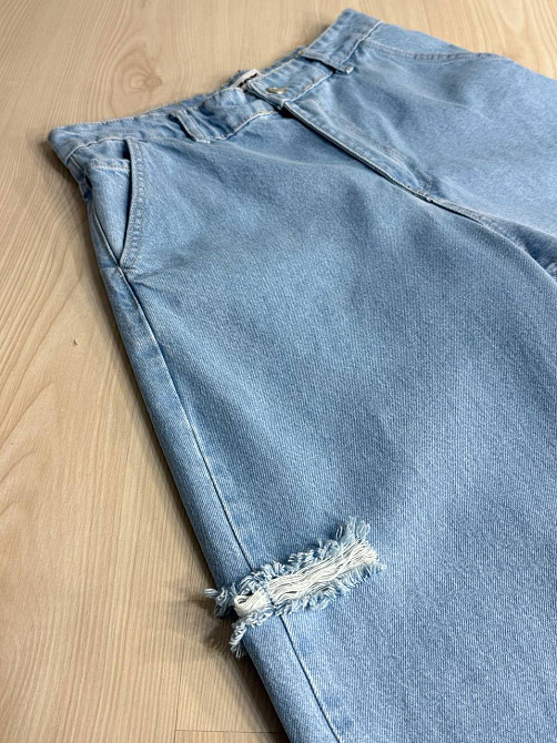 Джинси жіночі XRay 241-7374 skater jeans банани рвані блакитні, блакитний, 38, 38, 79 см, 106 см Київ - фото 3