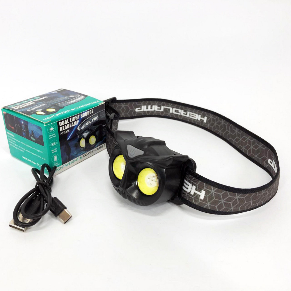 Фонарик на голову с зарядкой WT208, Налобный фонарик bailong, Сверхмощный налобный фонарь PZ-64 Киев - изображение 10