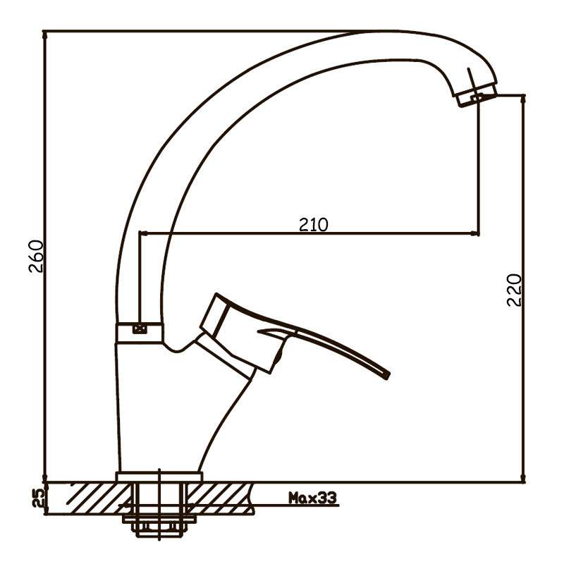 Кухонний змішувач Haiba Focus 777 HB0138 Харків - фото 2