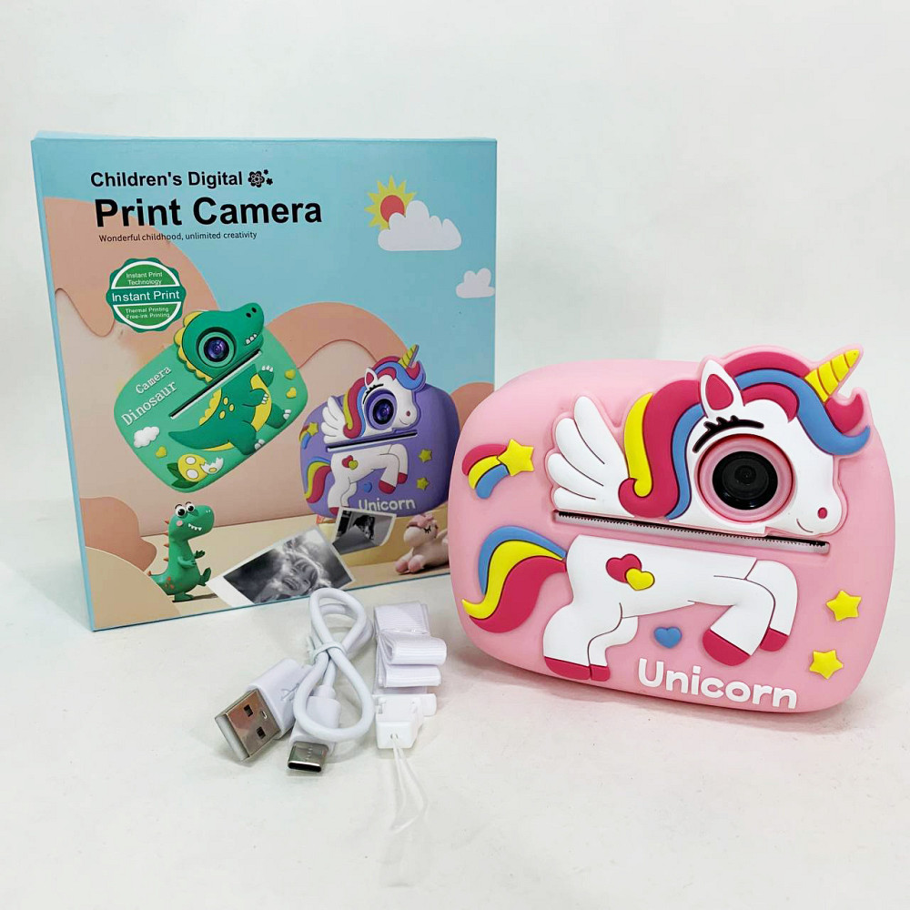 Дитячий фотик з вбудованим принтером для фото, Творчий міні-принтер для дітей Фотокамера творчості KC-46 Львів - фото 3