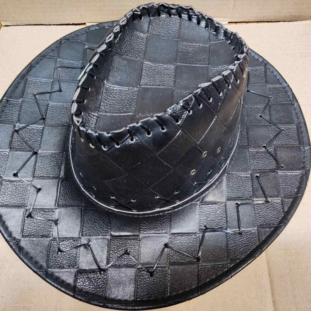 Ковбой. Капелюх жіночий чорний. Шкіра. Імітація Київ - фото 2