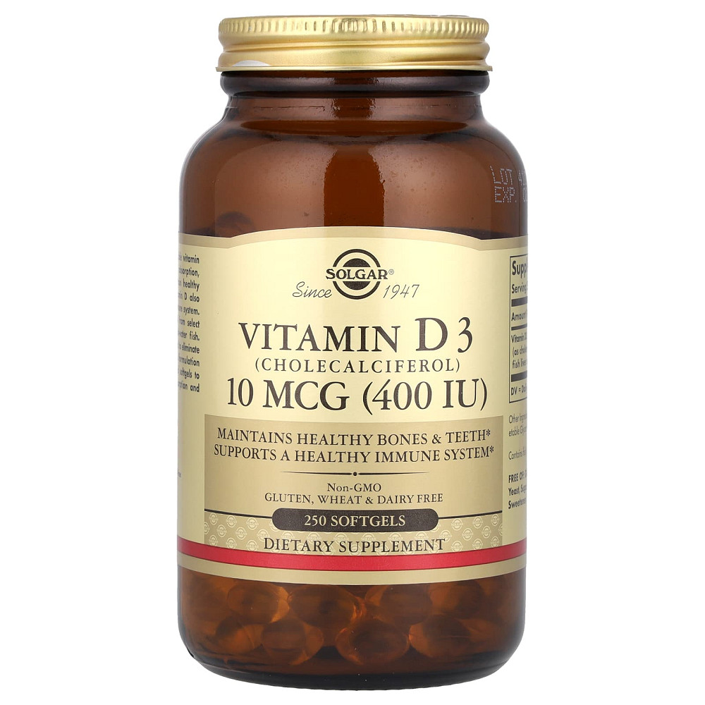 Вітамін D3 (Vitamin D3) 400 МО 250 капсул Київ - фото 1