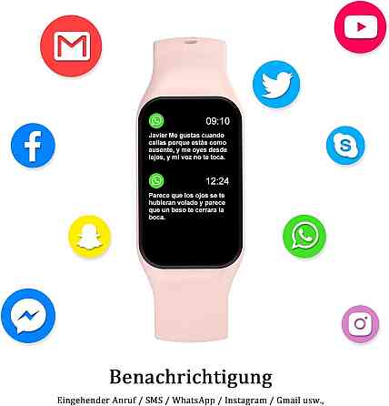 Смарт-годинник фітнес-трекер FeipuQu R1 Pink вологозахищений IP68 з моніторингом SpO2 та 2 ремінцями в комплекті Київ