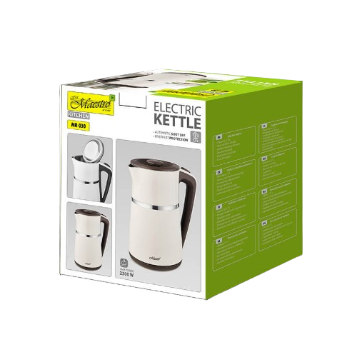 Електрочайник 1,7л (диск) білий MR-030-WHITE Maestro Житомир