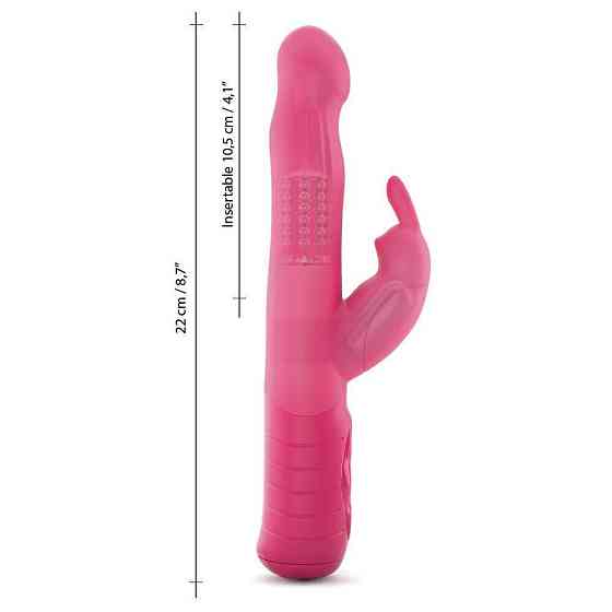 Вібратор-кролик Dorcel Baby Rabbit Magenta 2.0 з перлинним масажем і головкою, що обертається Sex Aura Київ