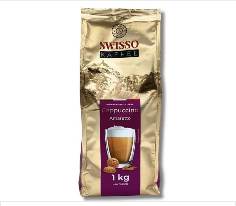 Капучино Swisso Amaretto 1000г Виноградів - фото 1