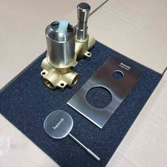 Змішувач прихованого монтажу IMPRESE BRENTA на 2 споживачі нікель Київ