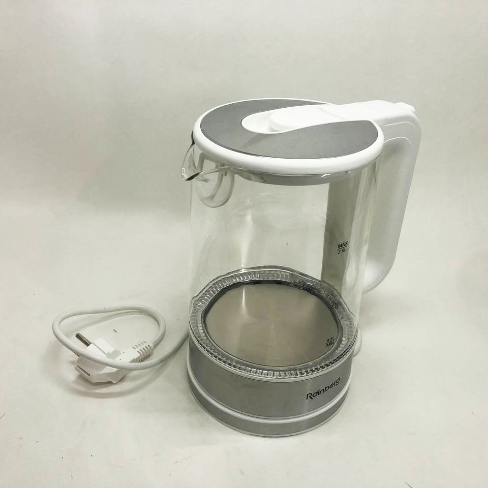 Чайник електричний прозорий з підсвічуванням Rainberg, Потужний кухонний чайник, Стильний електрочайник KR-48 Івано-Франківськ - фото 9