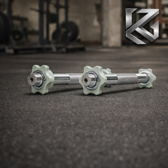 Грифи гантельні по 35 см з діаметром 25 мм 2 шт Kachai Zelezo Iron Pro Київ