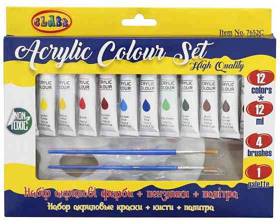 Набір акрилових фарб 12 кол./12 мл. 