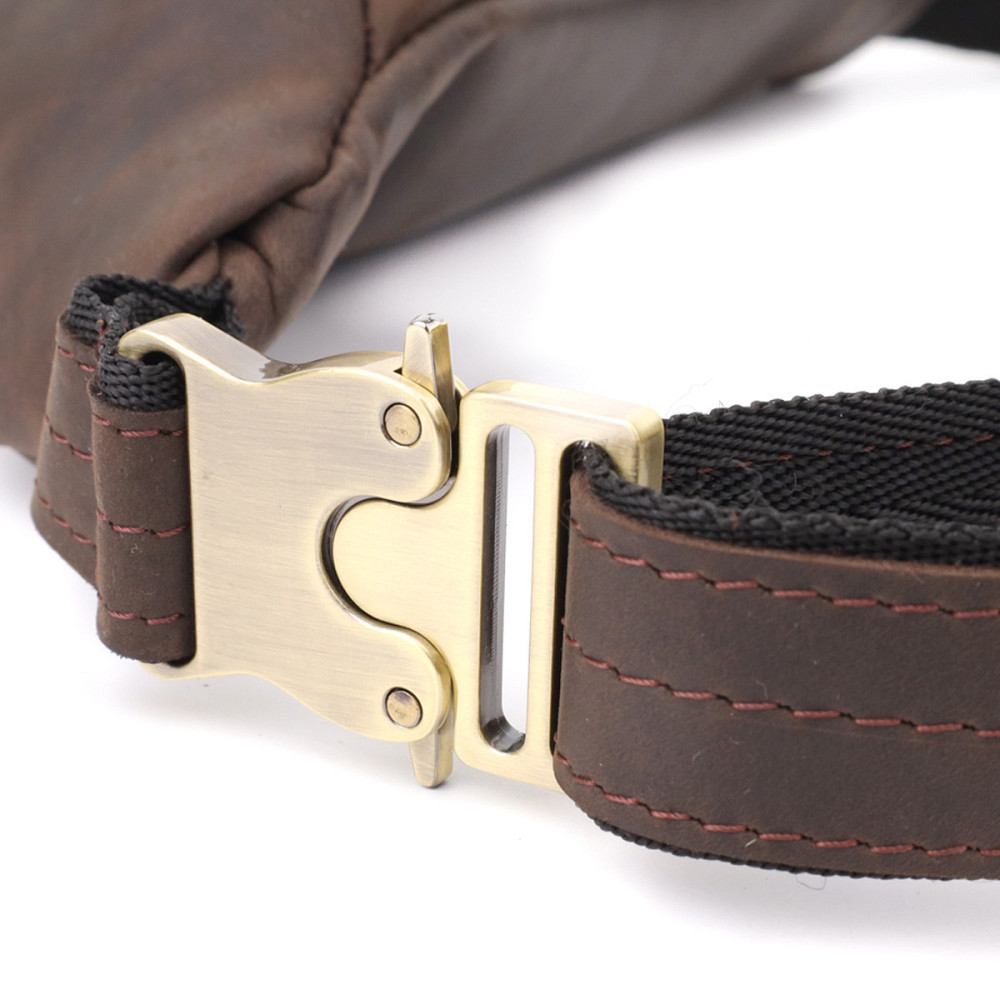 Добротна сумка бананка для чоловіків з натуральної шкіри вінтажної Коричневий (SHVIGEL) Київ - фото 10