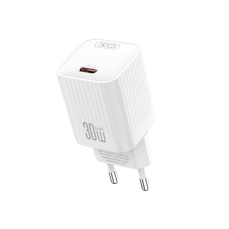 Мережевий зарядний пристрій XO L148 PD30W USB-C білий Львів - фото 1