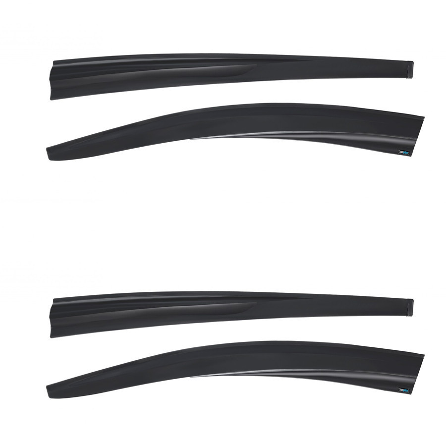 Дефлектори вікон (вітровики) Renault Sandero Stepway 2008-2020, 4шт, SunPlex, хетчбек, на скотчі Вінниця - фото 2