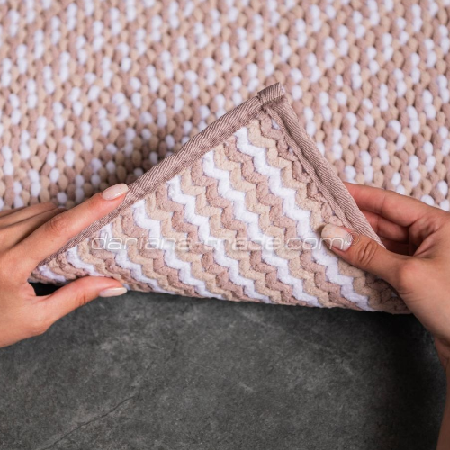 Килимок для ванної 55*80 см Мелоді бежевий Даріана Житомир - фото 4