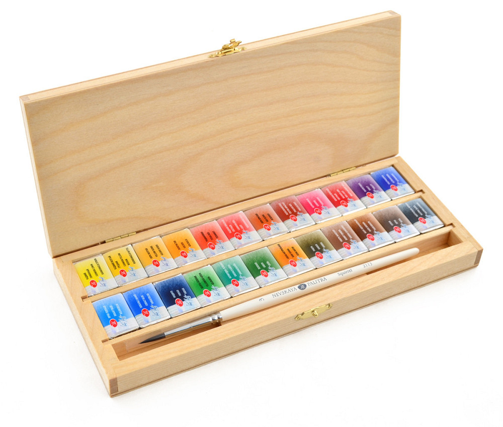 Фарби акварельні художні 24кол. 351841 с/к, дерево, шт Киев - изображение 1