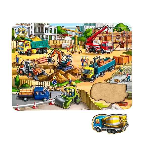 Деревянный пазл-вкладыш 