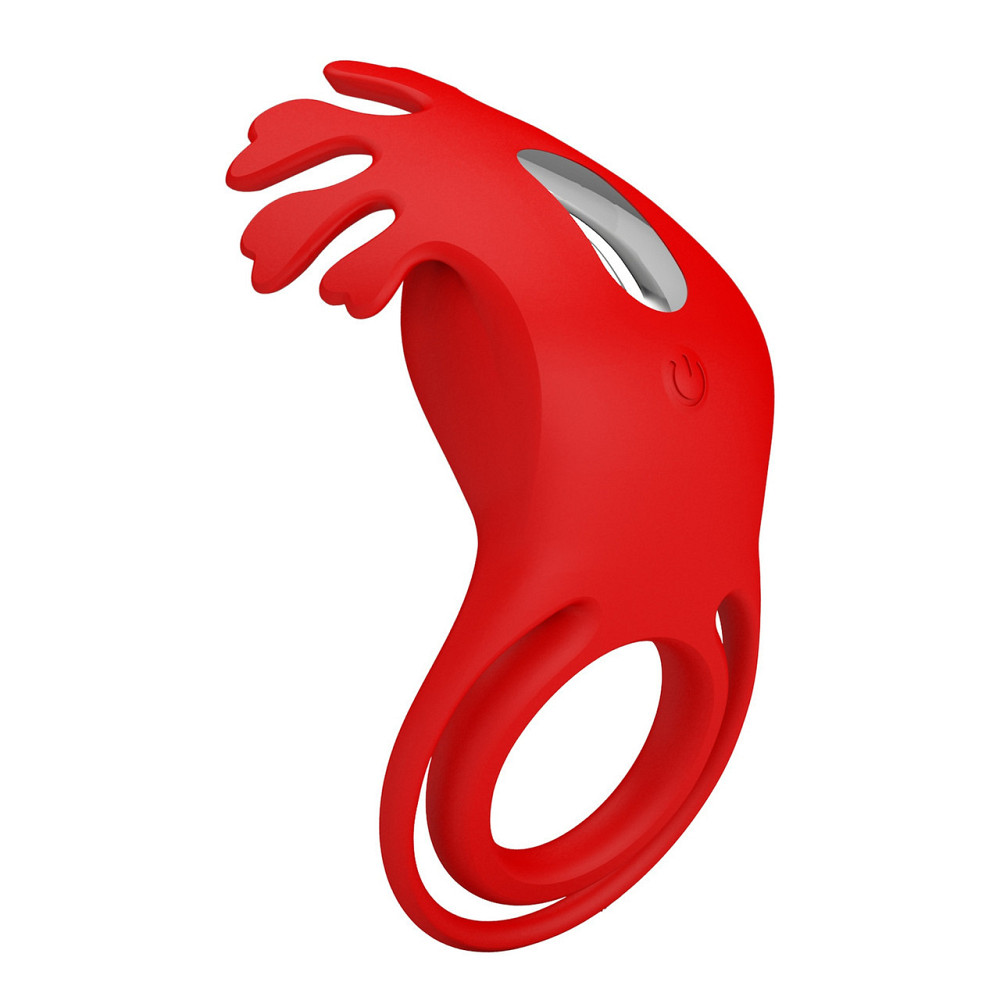 Віброкільце PRETTY LOVE - VIBRATION PENIS RING, Ruben, 7 vibration functions red Sex Aura Київ - фото 6