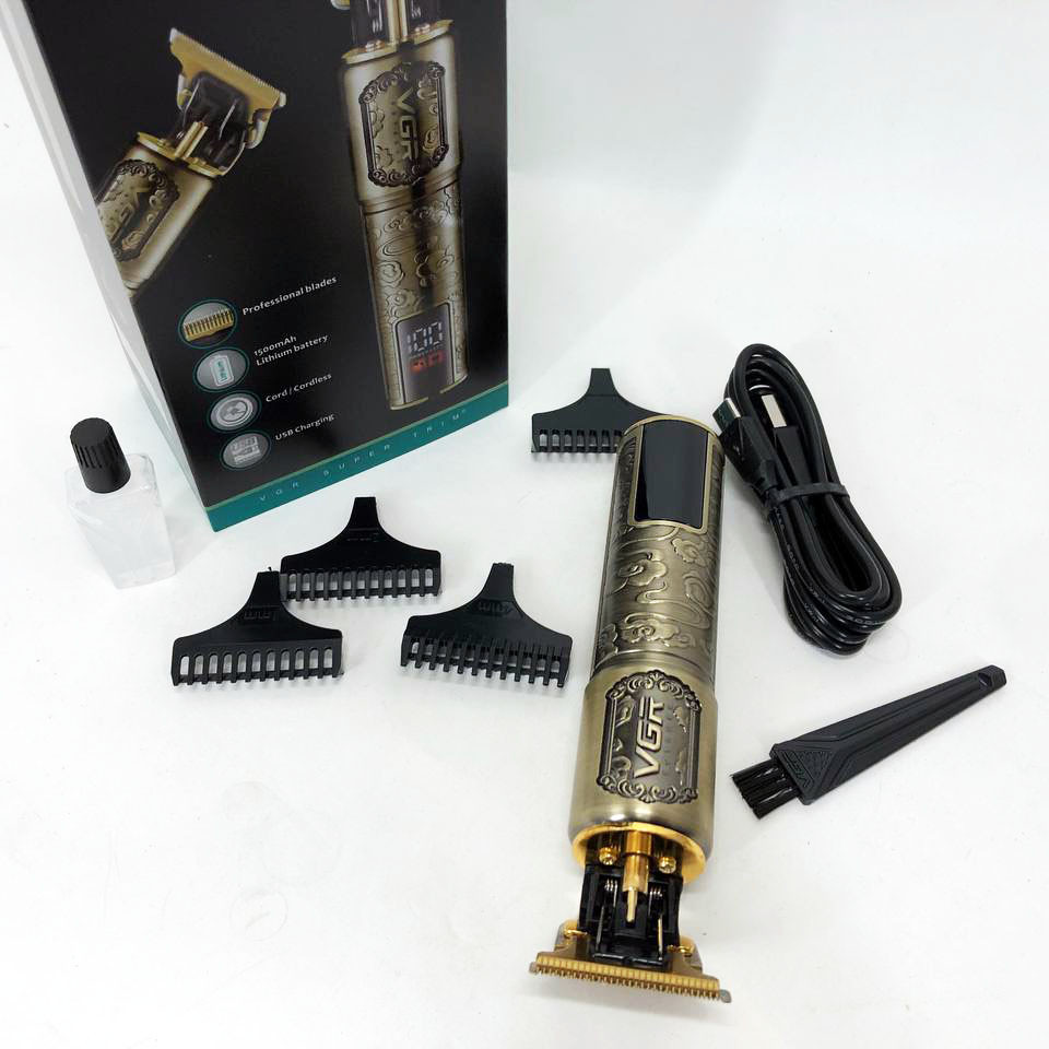 Портативная ручная машинка для стрижки волос VGR V-073, Машинка для стрижки аккумуляторная с насадками FR-89 Львов - изображение 12