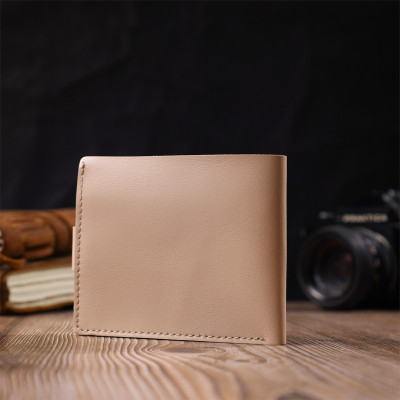 Кошелек Shvigel Кожаный Молочный (16623) Винница - изображение 4