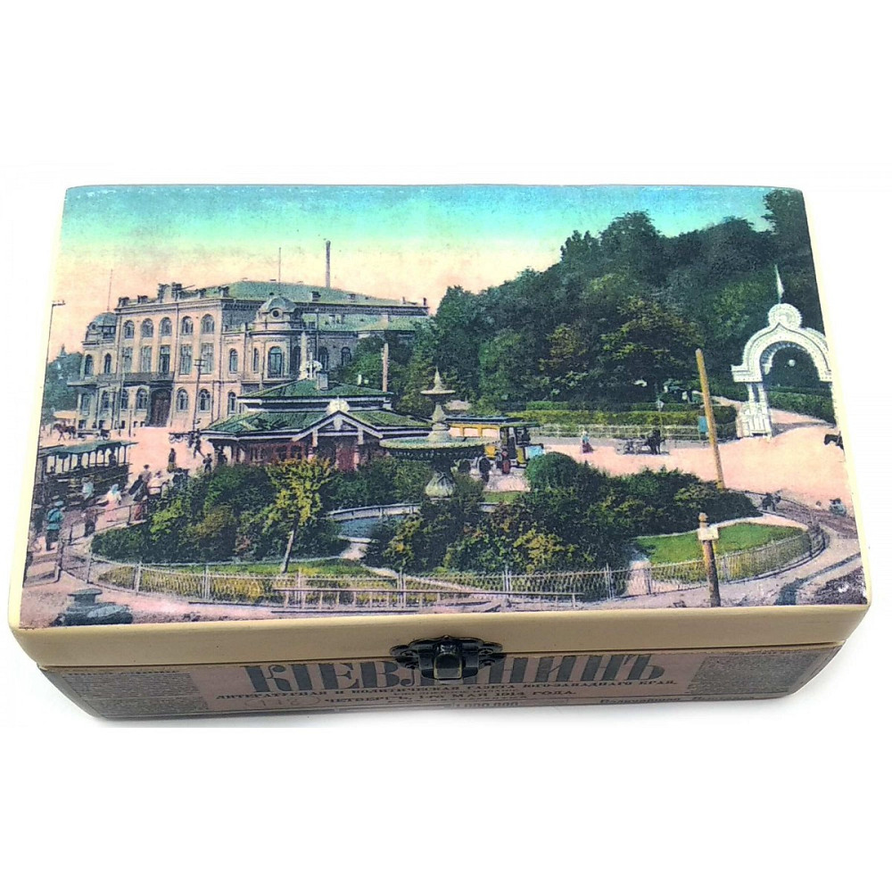 Скринька для дрібниць дерев'яна Європейська площа Київ - фото 2